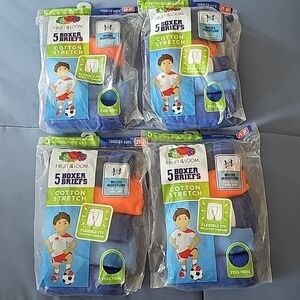 Bundle 4-packs Fruit of the Loom Boxer Briefs 2T-3T